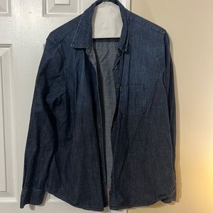 Worn once Women’s XL Banana Republic Button up Jean Shirt